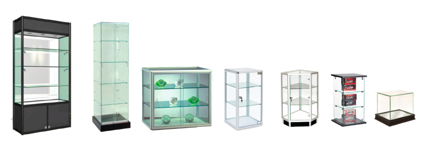 showcases, glass display cases, glass display cases, display cases for  collectio