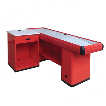 Checkout Counter With Side Table Supermarket Cash Counters For Sale In Dubai